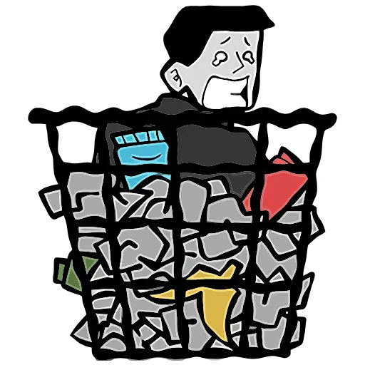🗑 Эмодзи «Человек без имени» для Telegram