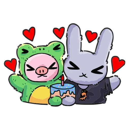 🎂 Эмодзи «Мрак и Люля 2.0» для Telegram