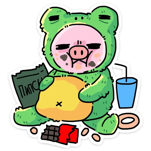 🍔 Стикер «Мрак и Люля 2.0» для Telegram