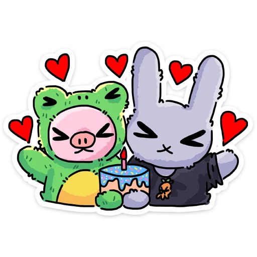🎂 Стикер «Мрак и Люля 2.0» для Telegram