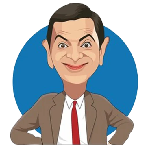 Стикерпак Mr. Bean Caricatures для Telegram — скачать