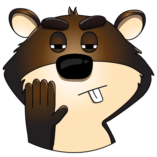 ✋ Стикер «Mr.Beaver» для Telegram