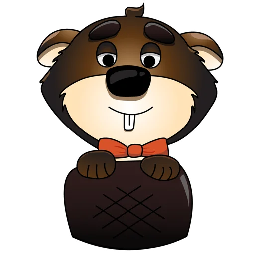 🙃 Стикер «Mr.Beaver» для Telegram