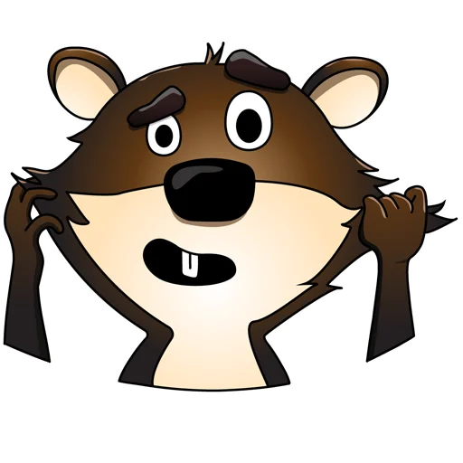 😱 Стикер «Mr.Beaver» для Telegram