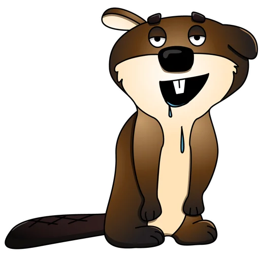 🤤 Стикер «Mr.Beaver» для Telegram