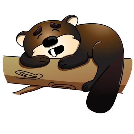 😴 Стикер «Mr.Beaver» для Telegram