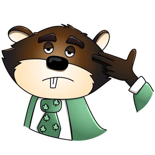 😓 Стикер «Mr.Beaver» для Telegram