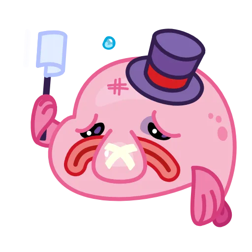 🏳 Эмодзи «🤨 Mr. Blob emoji» для Telegram
