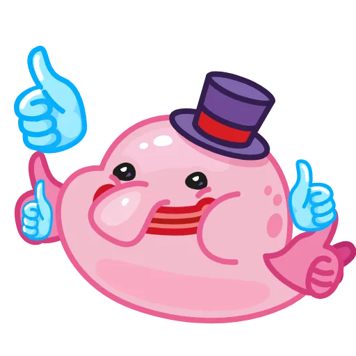 👍 Эмодзи «🤨 Mr. Blob emoji» для Telegram