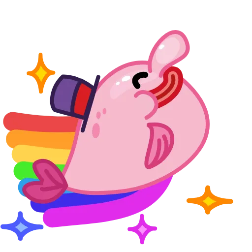 🏳‍🌈 Эмодзи «🤨 Mr. Blob emoji» для Telegram