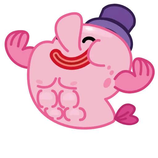 💪 Эмодзи «🤨 Mr. Blob emoji» для Telegram