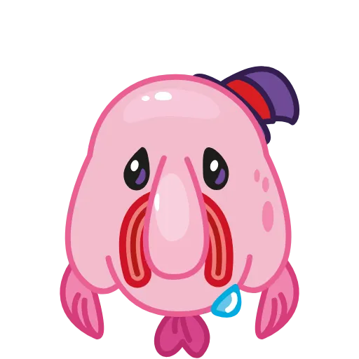 😢 Эмодзи «🤨 Mr. Blob emoji» для Telegram