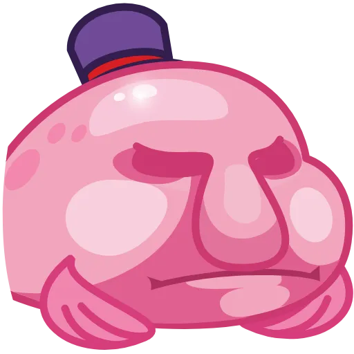😑 Эмодзи «🤨 Mr. Blob emoji» для Telegram
