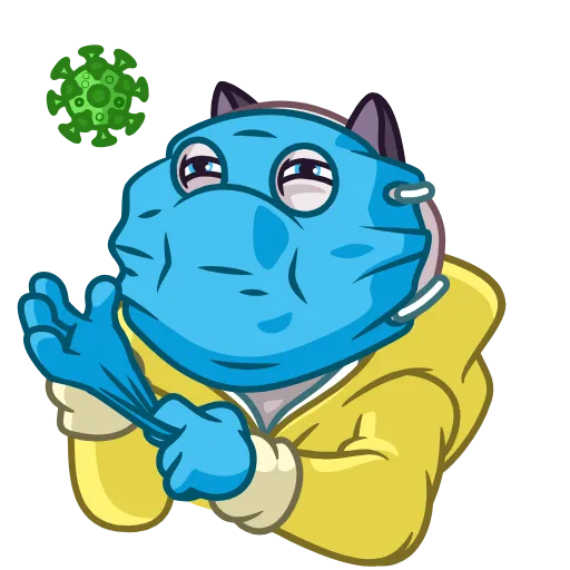 🦠 Стикер «Cathbert» для Telegram