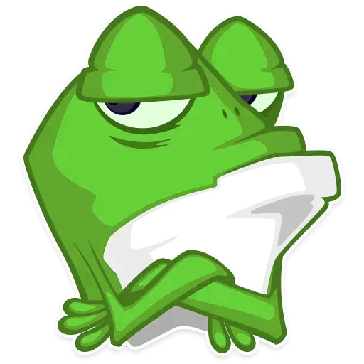 Стикерпак Mr. Green Frogo для Telegram — скачать