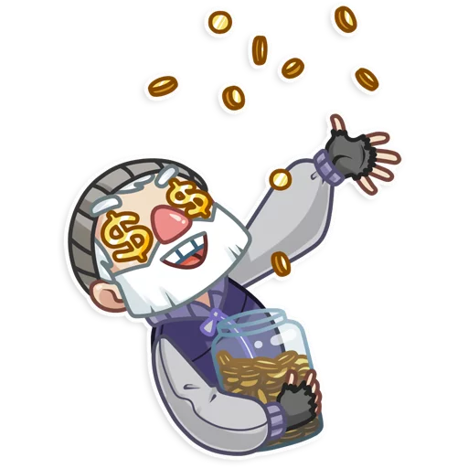 💰 Стикер «Mr. Hobo» для Telegram