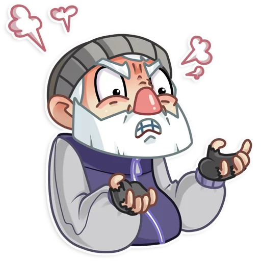 😡 Стикер «Mr. Hobo» для Telegram