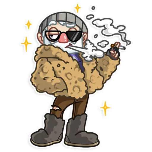 😎 Стикер «Mr. Hobo» для Telegram