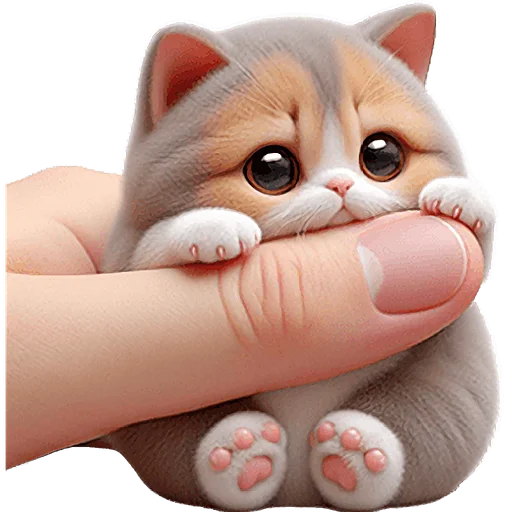 🥺 Стикер «Микро котики» для Telegram