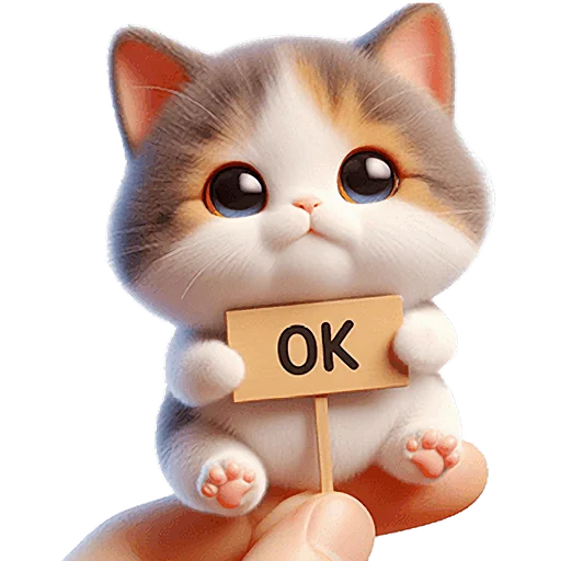 👌 Стикер «Микро котики» для Telegram