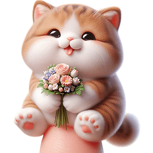 💐 Стикер «Микро котики» для Telegram