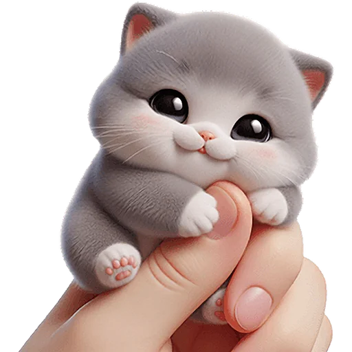 🤗 Стикер «Микро котики» для Telegram