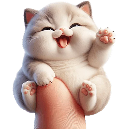 Стикерпак Микро котики для Telegram — скачать