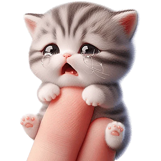 😭 Стикер «Микро котики» для Telegram