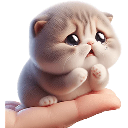 🥺 Стикер «Микро котики» для Telegram