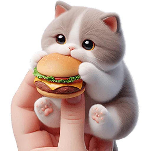 🥪 Стикер «Микро котики» для Telegram