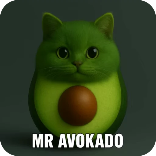 🥑 Стикер «MR KOT» для Telegram