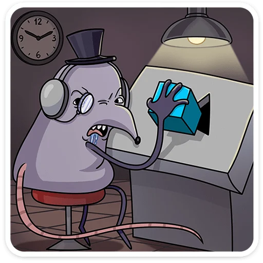 🌟 Стикер «Мистер Крыс 2.0» для Telegram