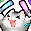 🥳 Эмодзи «💘 love cats - тяночки и котики» для Telegram