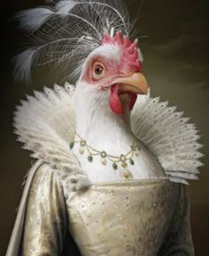 🐓 Стикер «Mr Mrs Miss Queen King» для Telegram