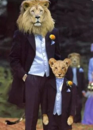 🦁 Стикер «Mr Mrs Miss Queen King» для Telegram