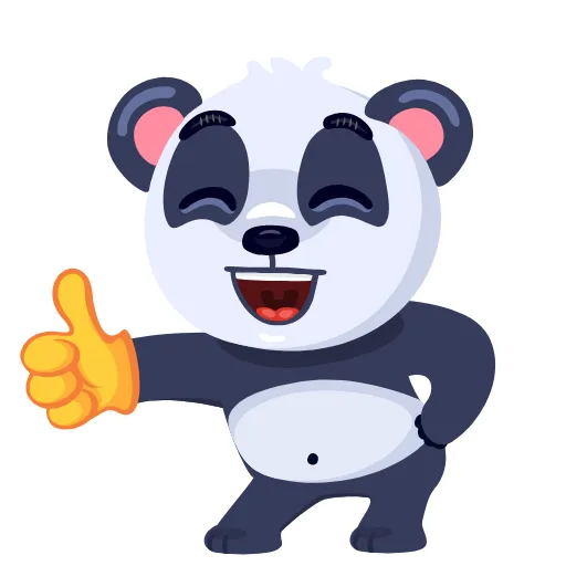 👍 Стикер «Panda Amanda» для Telegram