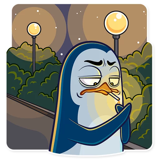 🚬 Стикер «Mr Penguin» для Telegram