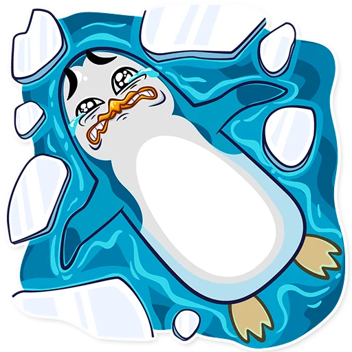 😭 Стикер «Mr Penguin» для Telegram