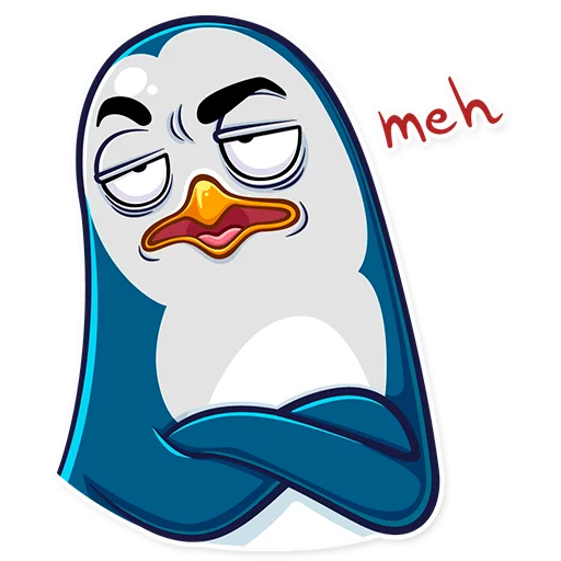 🙄 Стикер «Mr Penguin» для Telegram