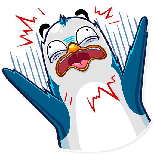 😨 Стикер «Mr Penguin» для Telegram