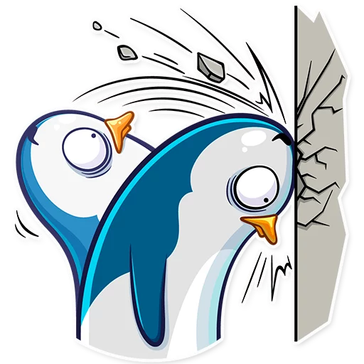 😵 Стикер «Mr Penguin» для Telegram
