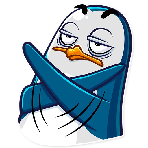 🙅 Стикер «Mr Penguin» для Telegram