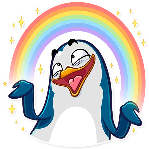 🌈 Стикер «Mr Penguin» для Telegram