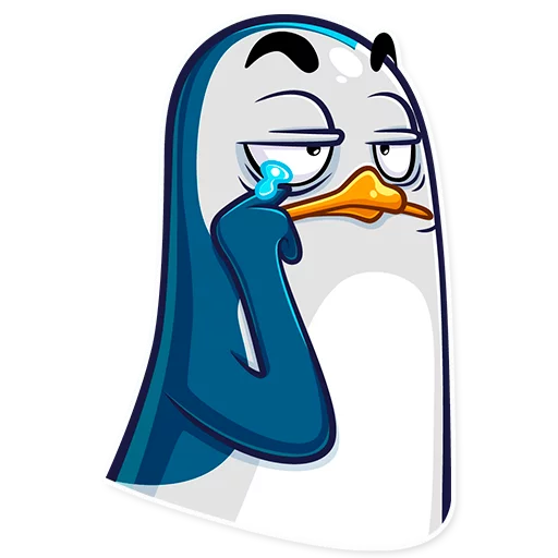 😢 Стикер «Mr Penguin» для Telegram