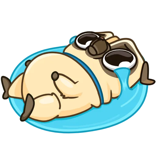 😭 Стикер «Mr. Pug» для Telegram