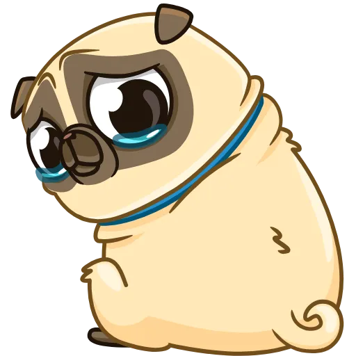 😢 Стикер «Mr. Pug» для Telegram