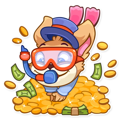 🤑 Стикер «Mr. Pup» для Telegram
