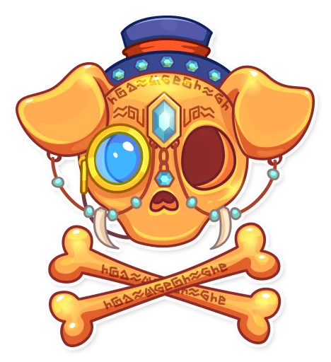☠ Стикер «Mr. Pup» для Telegram