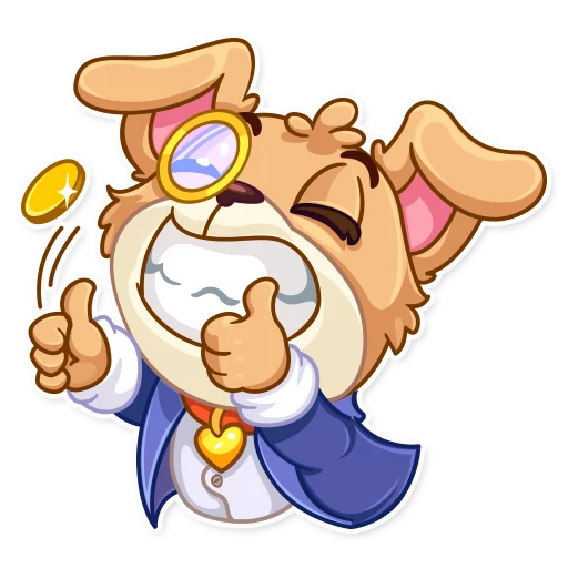 👍 Стикер «Mr. Pup» для Telegram