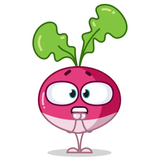 😨 Стикер «Radical Radish» для Telegram